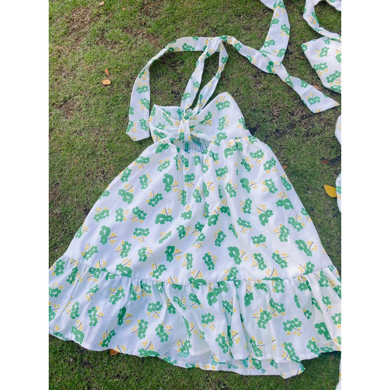 Set Gia Đình Đi Biển: TRẮNG HOA XANH tươi mát cho mùa hè❤️