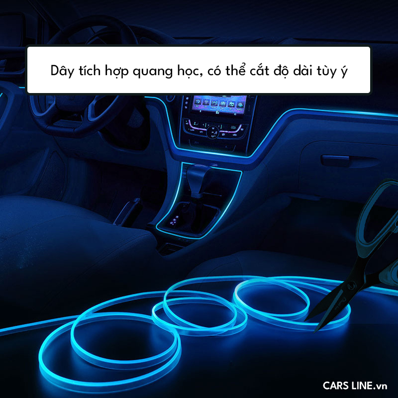 Đèn led viên nội thất xe hơi Ô tô - Đèn led màu neon - Đèn led trang trí nội thất xe hơi Ô tô - Đèn led đầu chuyển USB.