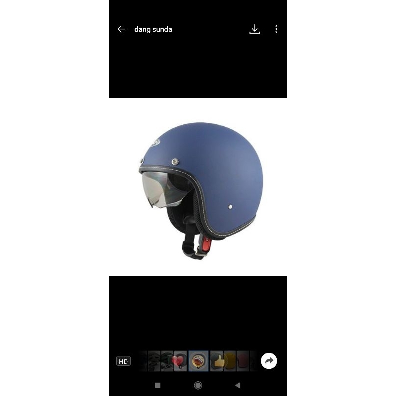 Mũ Bảo Hiểm 3/4 Có Kính Ẩn Che Nửa Mặt - SUNDA 388