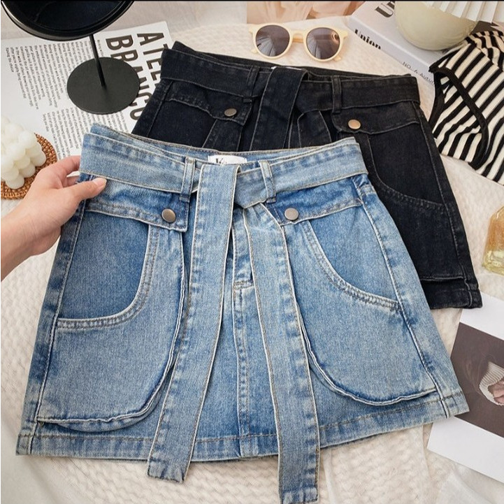 QUẦN GIẢ VÁY TÚI HỘP KÈM DÂY SIÊU HOT