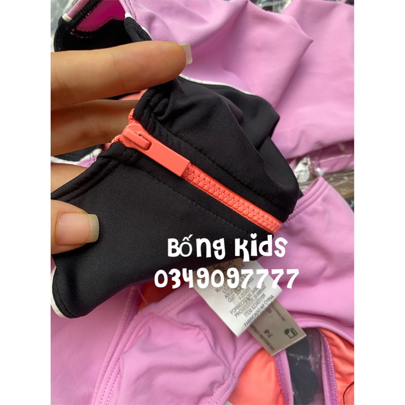 Đồ Bơi Bé Gái Dài Tay Đen/Hồng SUMMER