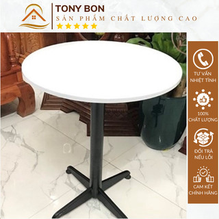 ( giá tận xưởng) Bàn Tròn Cafe Eames Chân Trụ Màu Đen Trắng