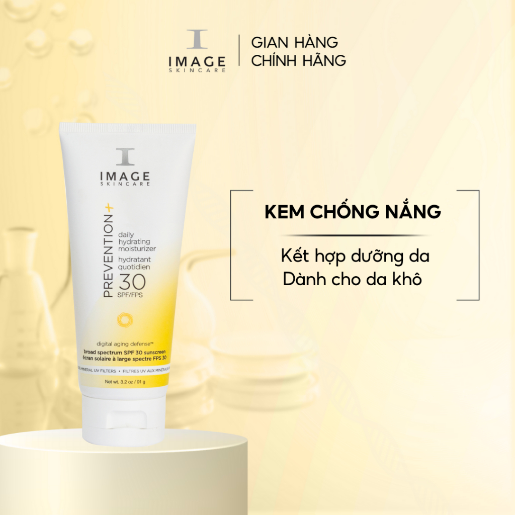 (Date 1.2024) Kem chống nắng dành cho da khô Image Skincare Prevention+ Daily Hydrating Moisturizer SPF 30+ 91g