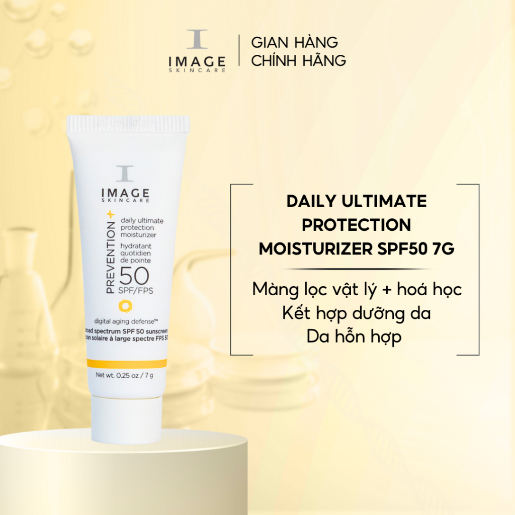 Kem chống nắng da hỗn hợp IMAGE Skincare Prevention+ Daily Ultimate Protection Moisturizer SPF50+ 7g