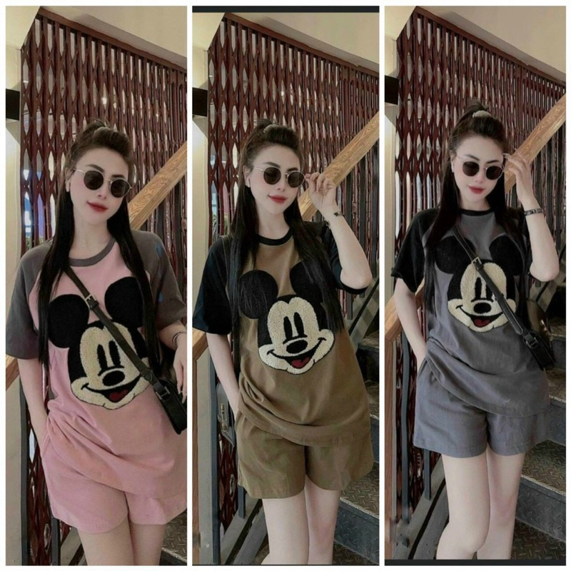 Bộ bầu cotton mùa hè mặc thoáng mát