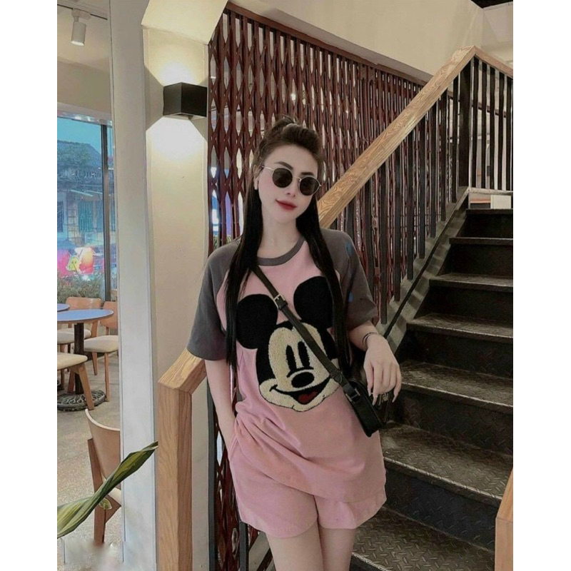 Bộ bầu cotton mùa hè mặc thoáng mát