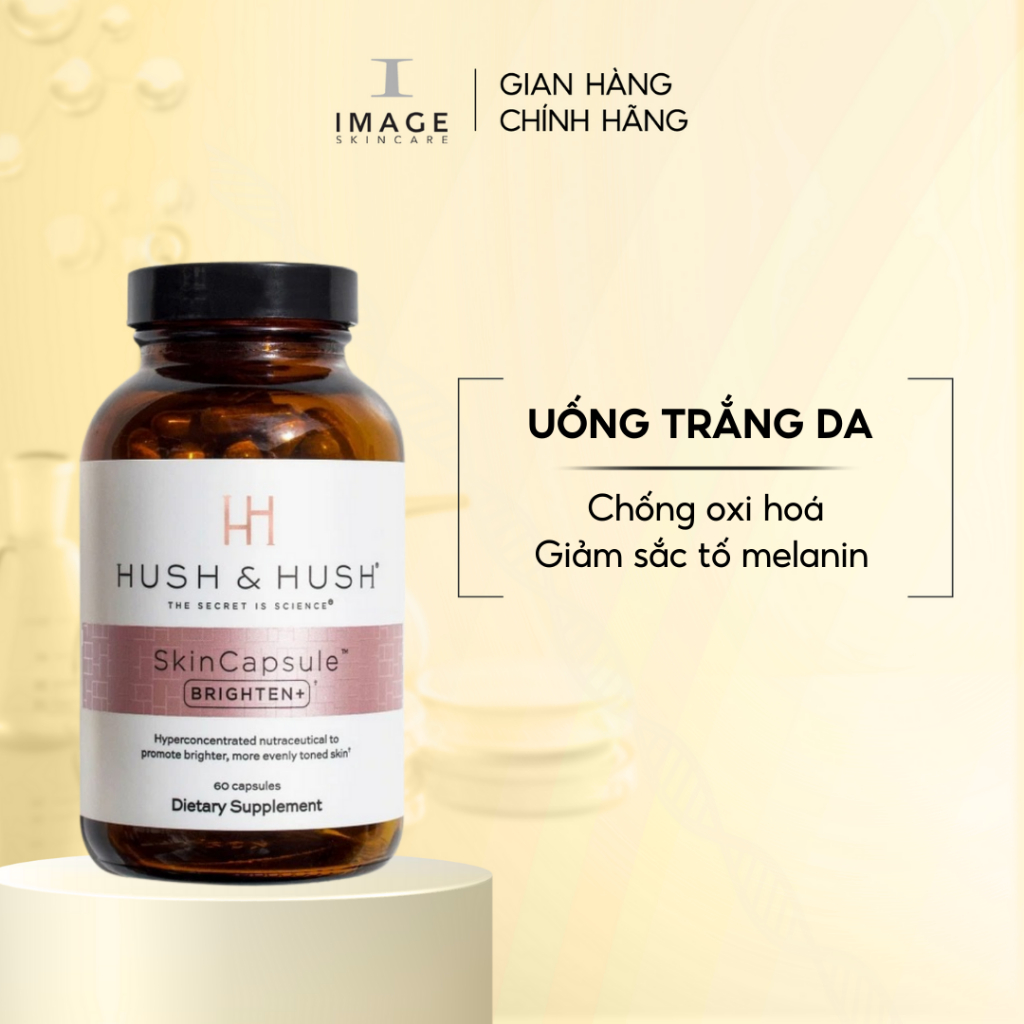 Viên uống trắng da giảm nám Image Skincare Hush & Hush Skincapsule Brighten+ 60 viên