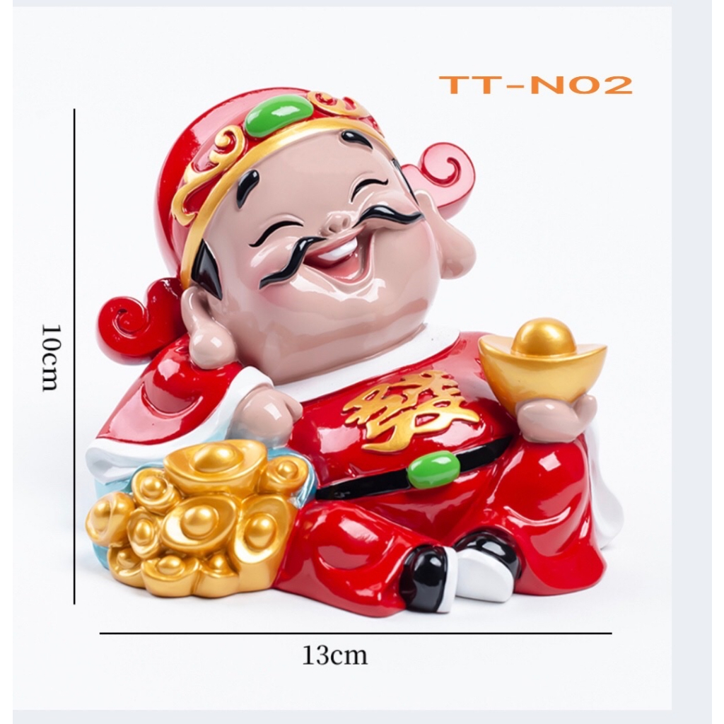 Tượng Thần Tiền Chiêu Tài _ Hút Lộc size 13 cm