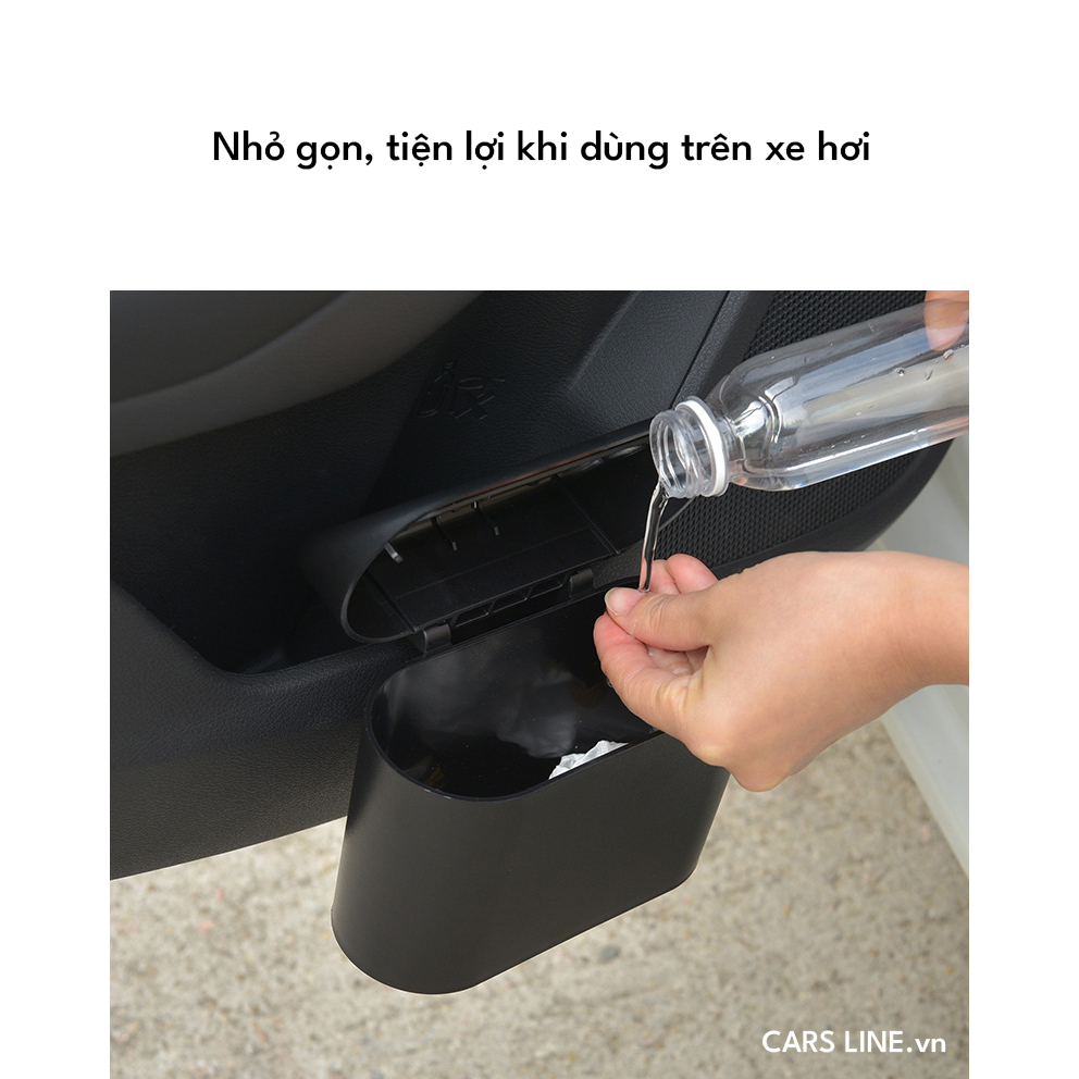 Hộp đựng rác mini tiện lợi trên xe hơi Ô tô - Thùng rác mini có nắp trên xe hơi Ô tô- Thùng rác giữ vệ sinh cho xe hơi.