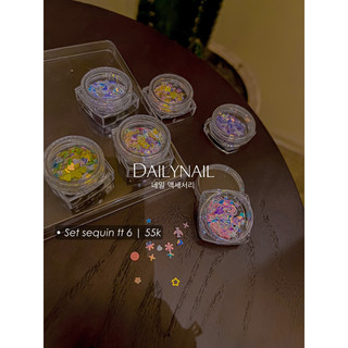 Set nhũ ẩn 6 màu trang trí móng