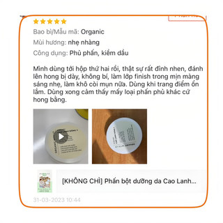 *Tháng 8-9 Về Hàng Lại*  [Không Chì] Phấn Dưỡng Da - Cao Lanh Đông Y - The Owu