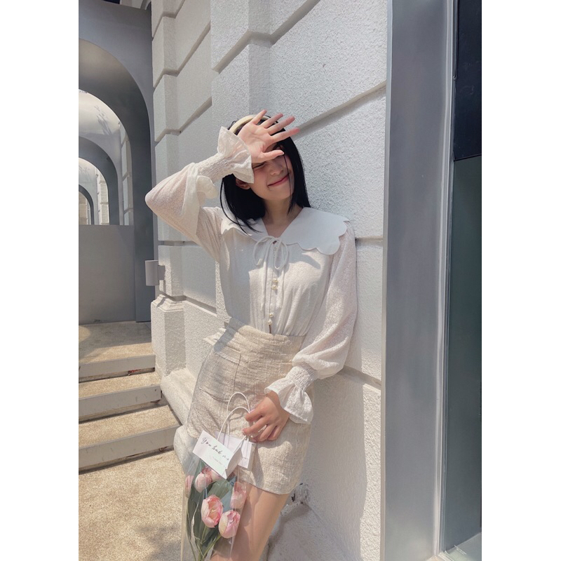 Áo sơ mi nữ cách điệu LUCETFASHION Morela  Shirt