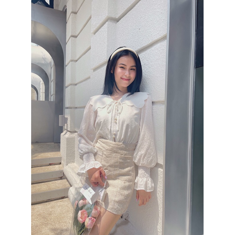 Áo sơ mi nữ cách điệu LUCETFASHION Morela  Shirt