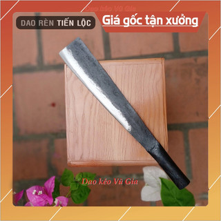 Dao chặt xương lợn, xương bò cắn sắt. Làm từ Nhíp xe - Dụng cụ nhà bếp
