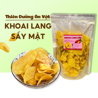 Khoai Lang Sấy Mật Ong Đà Lạt 500g Ngon Ngọt Giòn Rụm Giá Rẻ, Khoai Lang Sấy Ăn Vặt Ngon Thiên Đường Ăn Vặt
