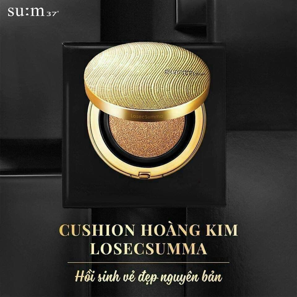 Set phấn Sum 37 Losec Summa Elixir Golden Cushion đẹp hoàn hảo