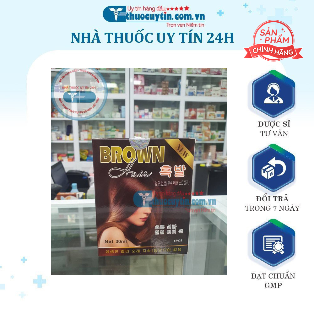 Dầu gội nâu tóc Brown Hair hàng nhà thuốc
