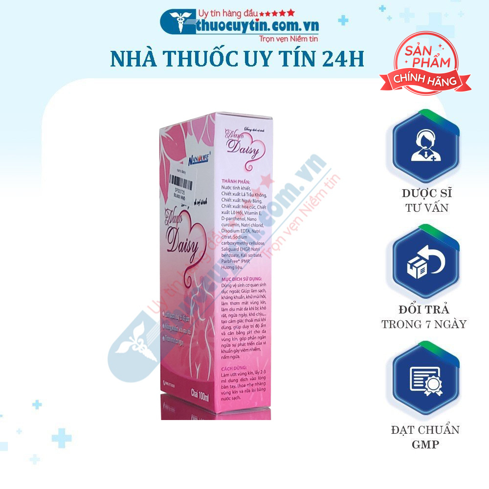Dung dịch vệ sinh phụ nữ Nano Daisy 100ml
