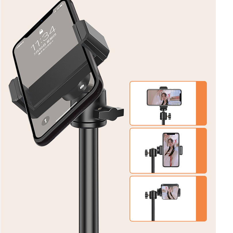 Chân Quay Đế Đứng STAND Kèm Micro Giá Review Quay Video Tiktok, Livestream, Chụp Ảnh