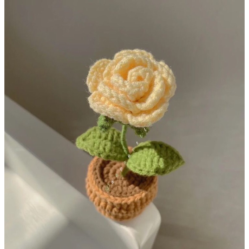 Hoa len mini handmade