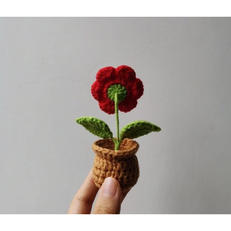 Hoa len mini handmade