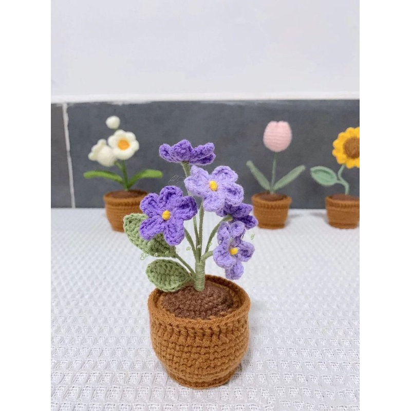 Hoa len mini handmade