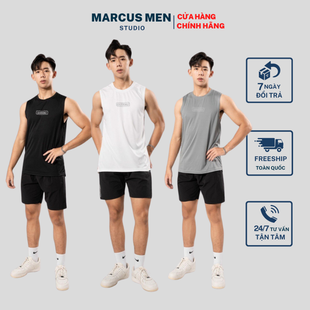 Áo ba lỗ, áo tank top nam chất thun lạnh mềm mát Marcus Men