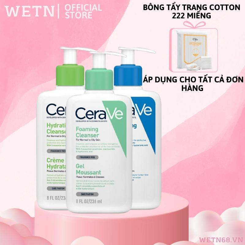 Sữa Rửa Mặt CeraVe Giúp Làm Sạch Sâu Cho Mọi Loại Da 236ml