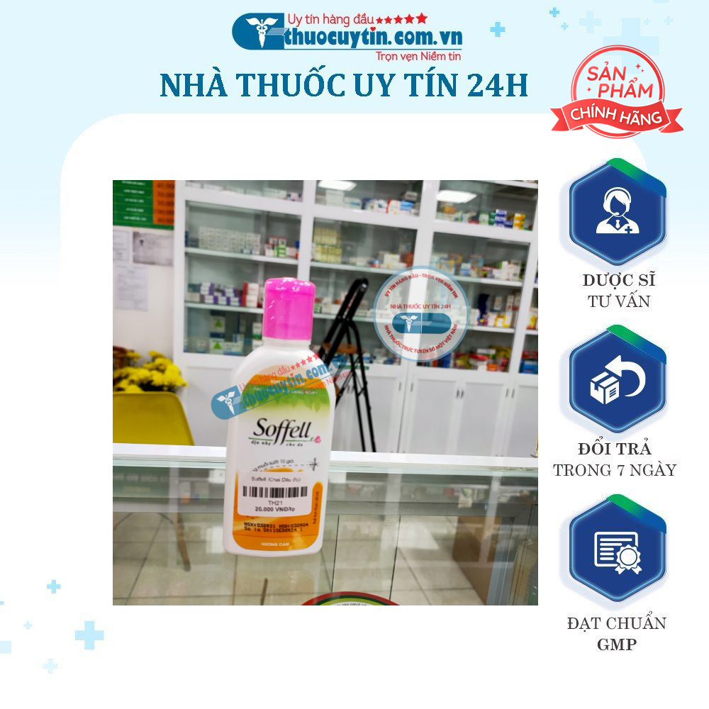 Kem Chống Muỗi Soffell Hương Cam 60Ml