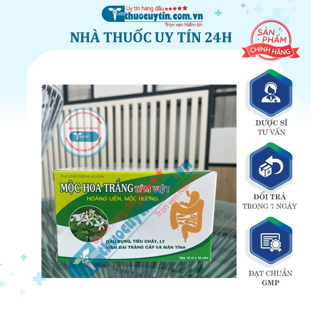 Mộc Hoa Trắng Tâm Việt Giảm Rối Loạn Tiêu Hóa