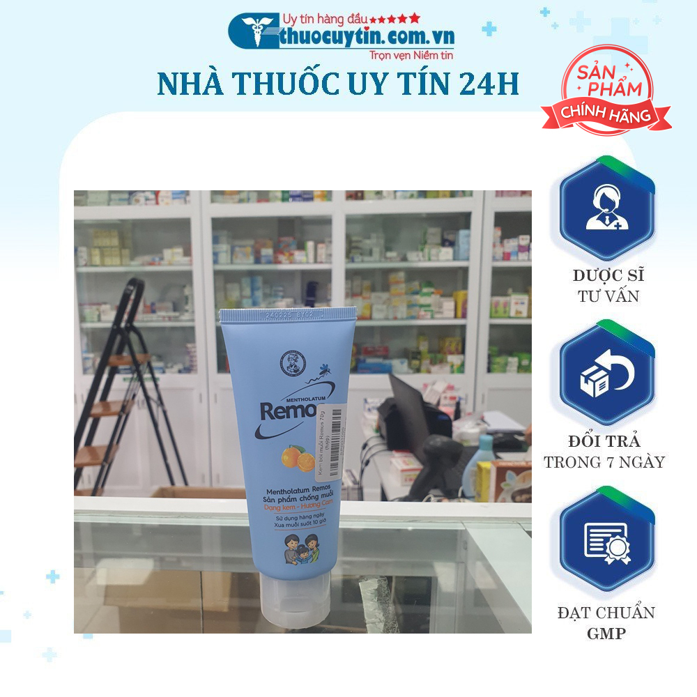 Kem chống muỗi Remos 70g - Hương cam