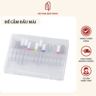 Đế cắm đầu mài móng , hộp đựng đầu mài nail tiện lợi
