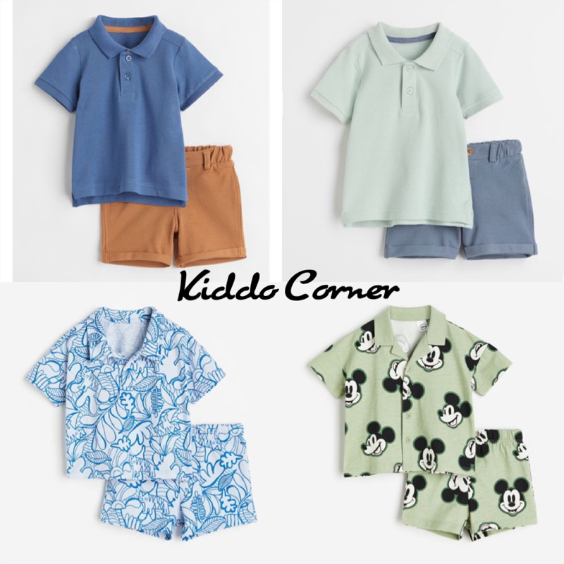 Set polo và quần short H&M cực bảnh cho bé trai