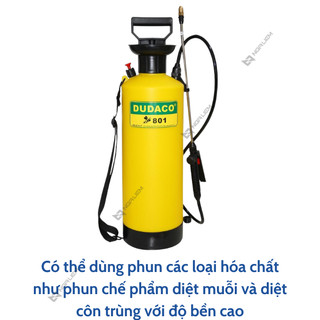 Bình xịt 8 Lít Dudaco, dùng phun tưới [Hàng chính hãng]