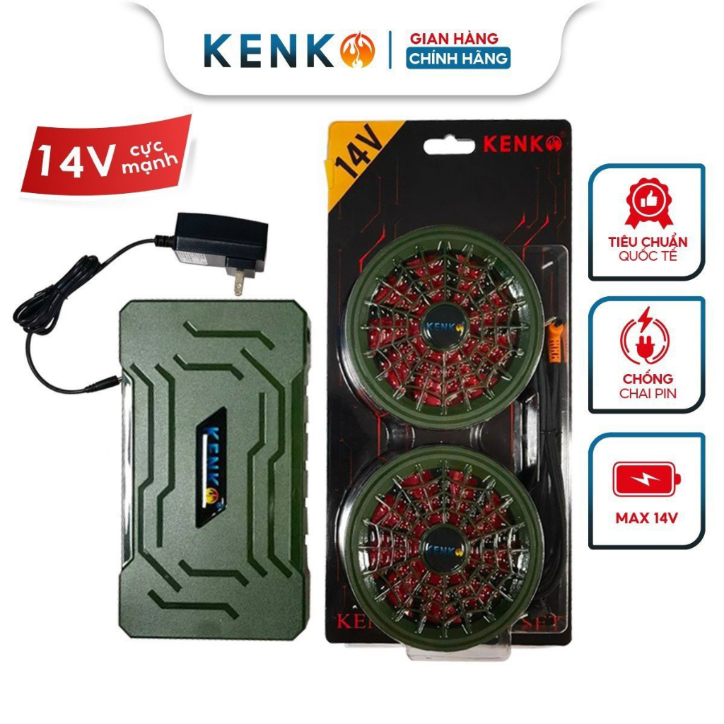 Áo điều hòa 𝐊𝐞𝐧𝐤𝐨 𝐏𝐫𝐨 𝐌𝐚𝐱 𝟏𝟒𝐯 𝟐𝟎𝟐𝟑 cực khỏe pin 26.000mah
