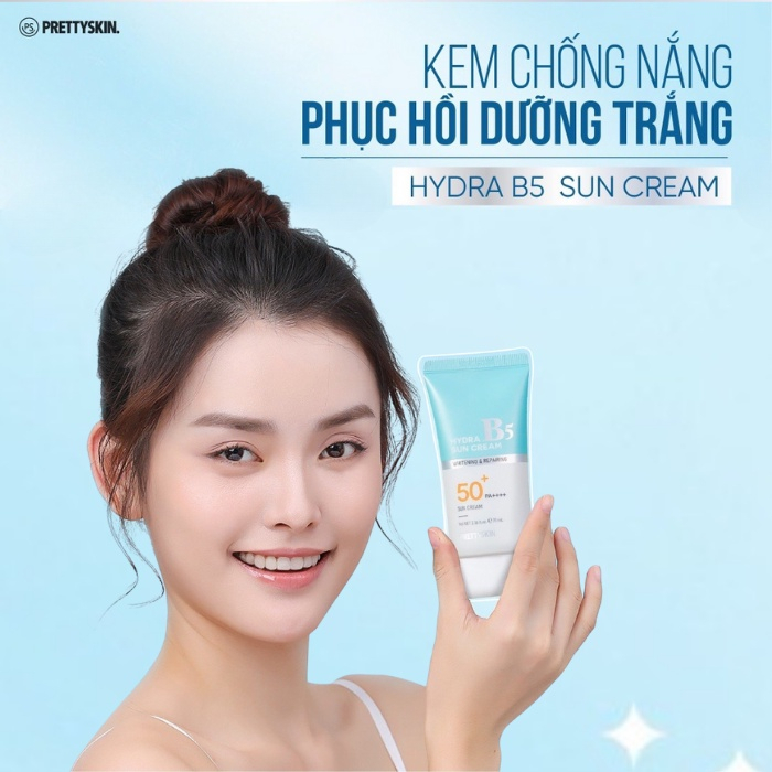 Kem Chống Nắng PrettySkin Phục Hồi Dưỡng Trắng Hydra B5 Suncream Pretty Skin 70ml