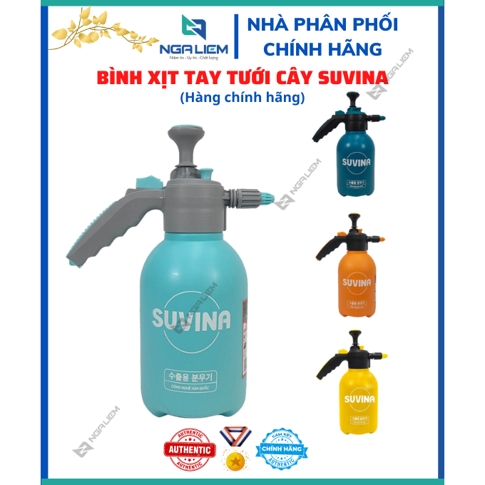 Bình xịt tay tưới cây 2 Lít Suvina - Công nghệ Nhật Bản [Hàng chính hãng] [CHỌN MÀU GHI CHÚ ĐẶT HÀNG]