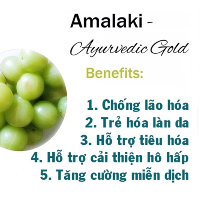 Amalaki Himalaya hộp 60v - Sáng da cung cấp Vitamin C tự nhiên tăng cường đề kháng