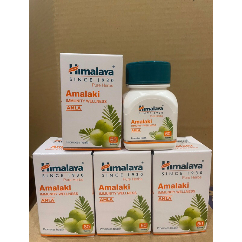 Amalaki Himalaya hộp 60v - Sáng da cung cấp Vitamin C tự nhiên tăng cường đề kháng