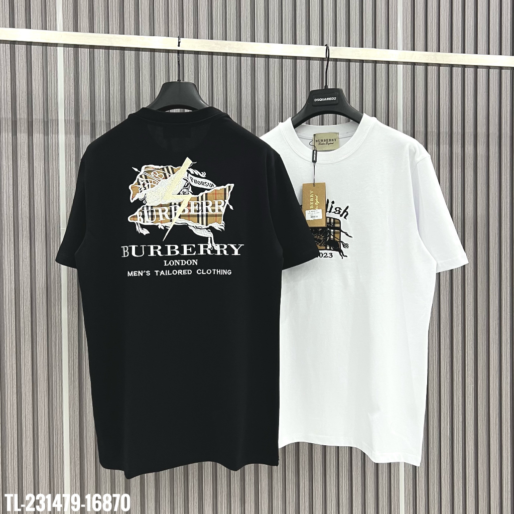 🔥HOT🔥Áo thun Burberry thêu hình thiết kế hot trend Nam nữ New 2023