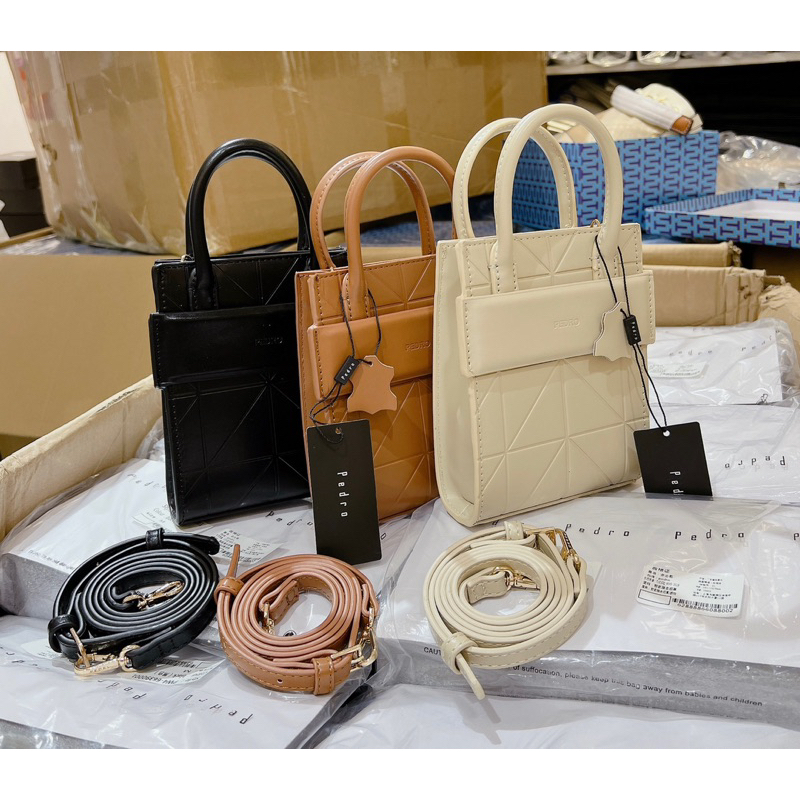 TÚi XÁch Nữ Cầm Tay Đeo Chéo Đeo Vai Pe dro size 13*5*17