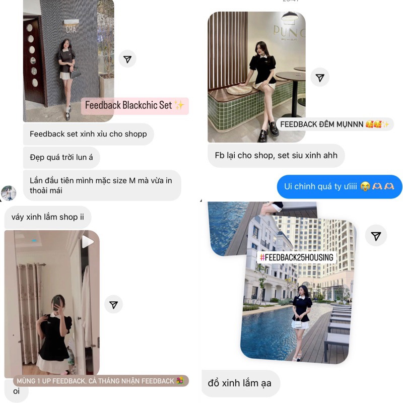 BLACKCHIC SET TIỂU THƯ KÈM TAG NƠ | BY 25.HOUSING