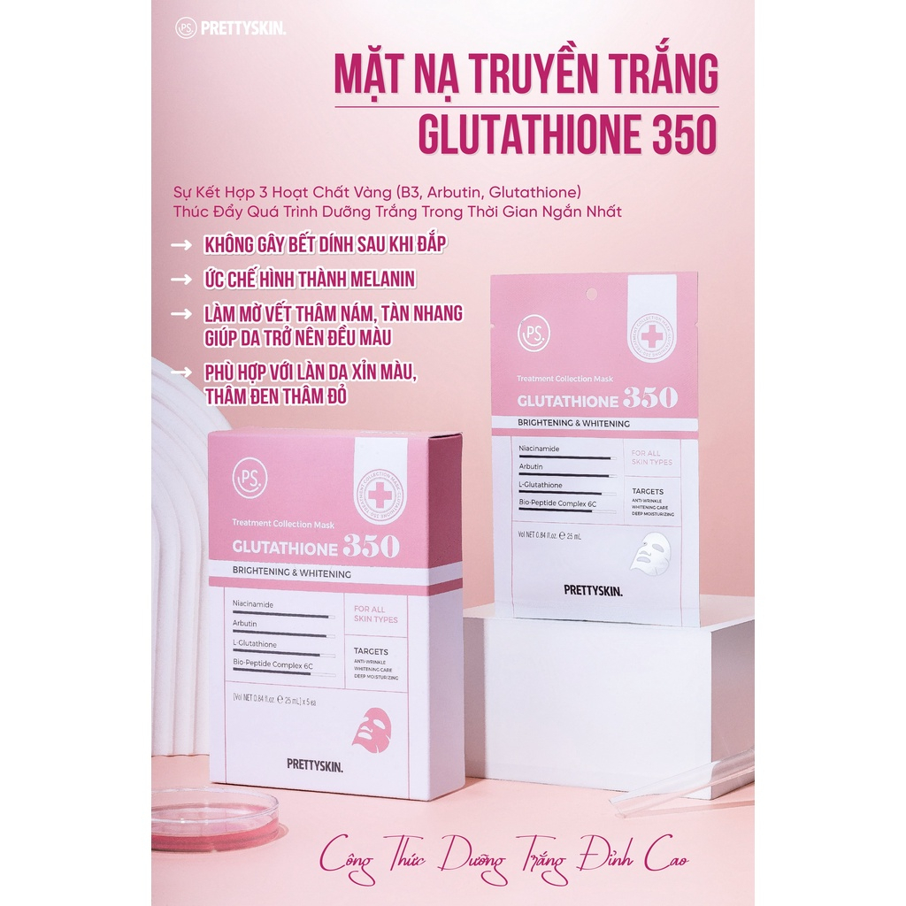 Mặt Nạ Truyền Trắng, Phục Hồi &amp; Chống Lão Hóa Da Pretty Skin  TREATMENT COLLECTION PRETTYSKIN 25ml