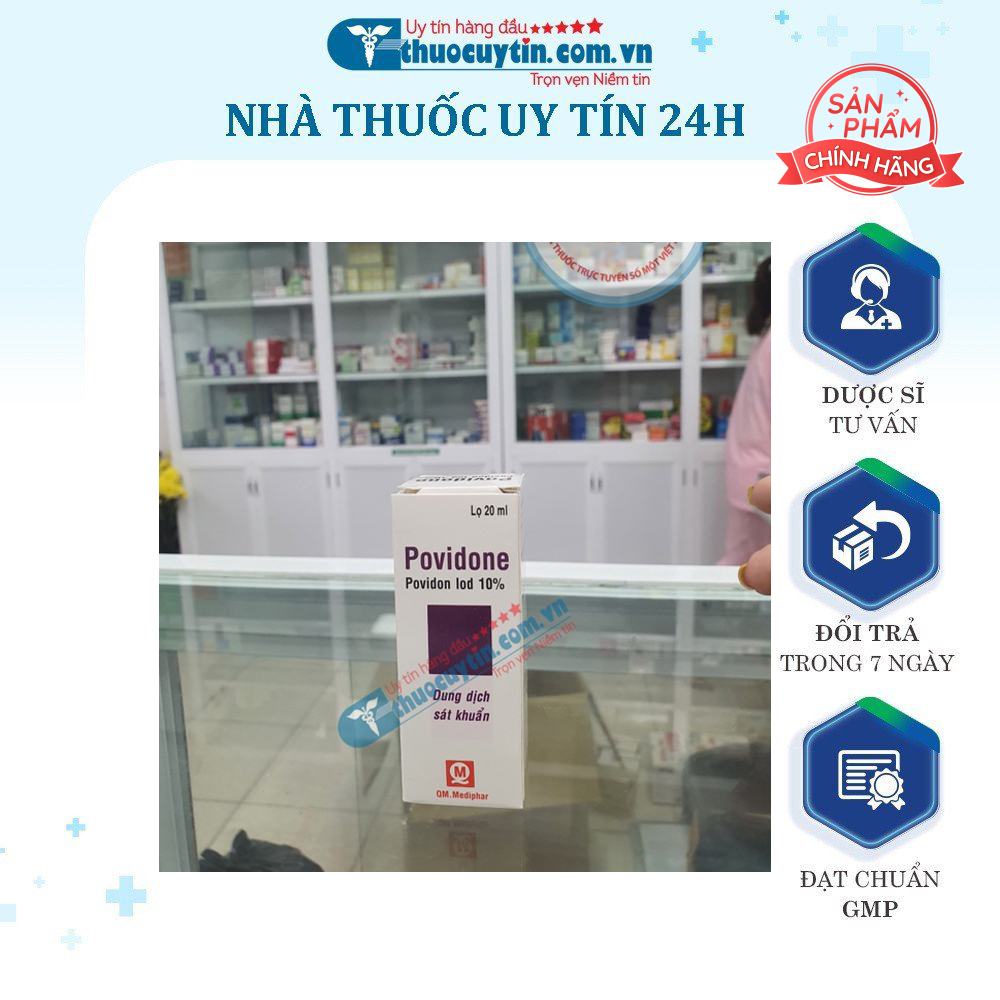 Dung Dịch Sát Khuẩn Povidine 10% chai 8ml - Hàng nhà thuốc