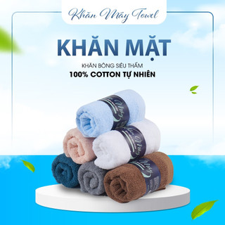 Khăn mặt cotton cao cấp kích thước 30x50cm mềm mịn nhiều màu không phai khăn tắm khan mat