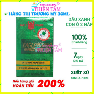 01 Dầu Gió Xanh Con Ó 36ml 2 Nắp Tiêu Chuẩn Mỹ (Cam Kết Hàng Thiệt) Made SINGAPORE