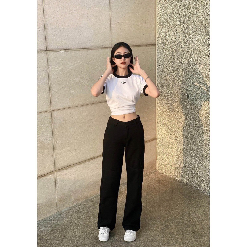 Áo thun baby tee in chữ B tay lỡ mùa hè dành cho nữ Nhungkudo