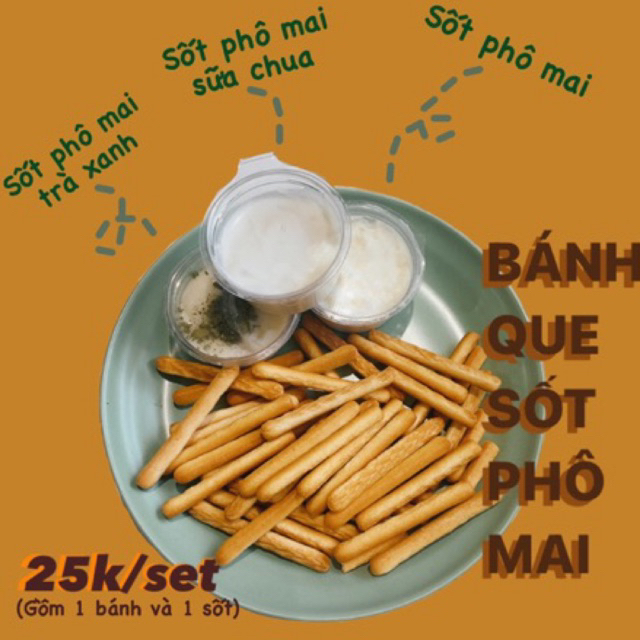 BÁNH QUE SỐT KEM (đặt hàng sau 15h giao vào ngày hôm sau)