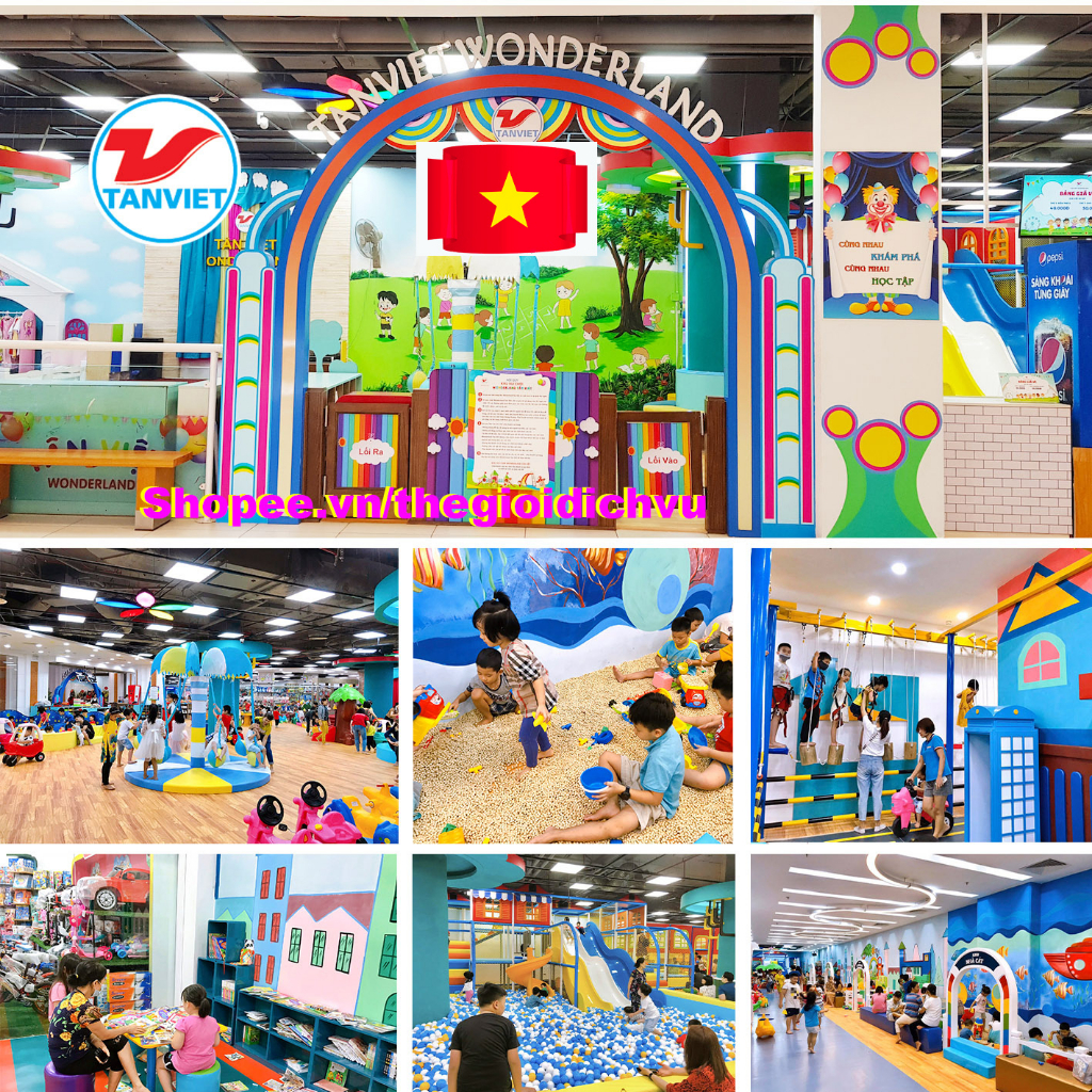 Hà Nội và Miền Bắc [E-Voucher] Tân Việt Wonderland Vé mệnh giá 50k và 75k vào cổng vui chơi