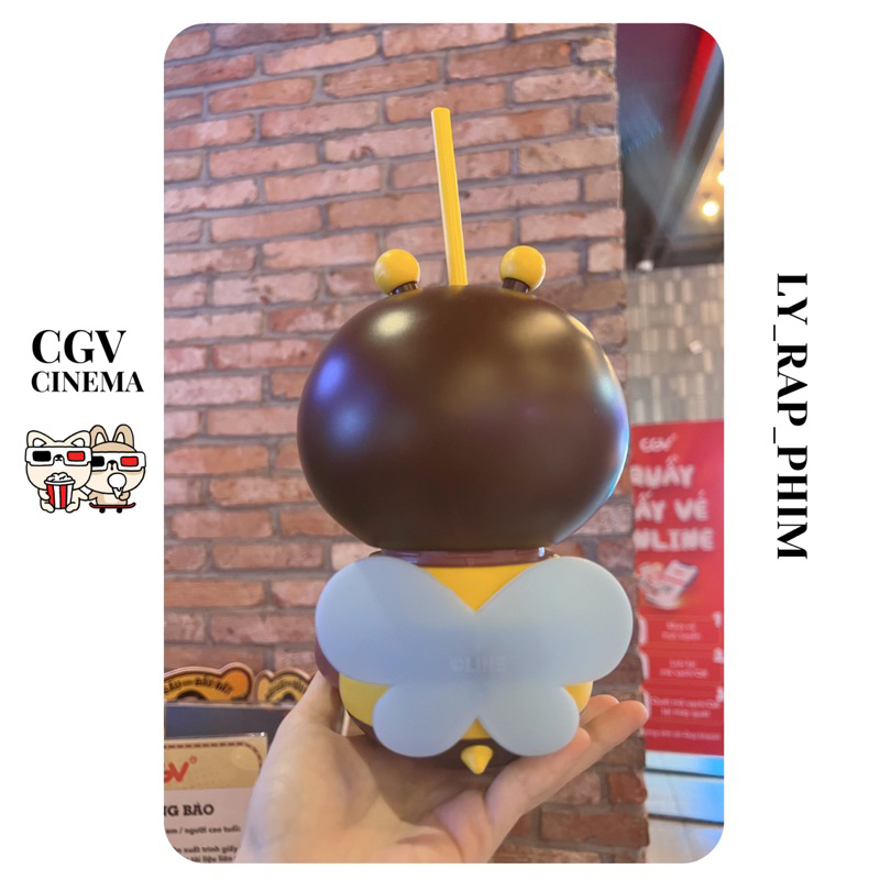 BÌNH NƯỚC CHÚ ONG BUZZY BROWN 🐝🐝🐝 | Ly rạp phim hỗ trợ khách mua giùm